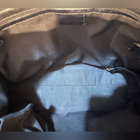 Gucci GG Black Canvas Tote with Horsebit Gold Tone Detail - Picture 15 of 15